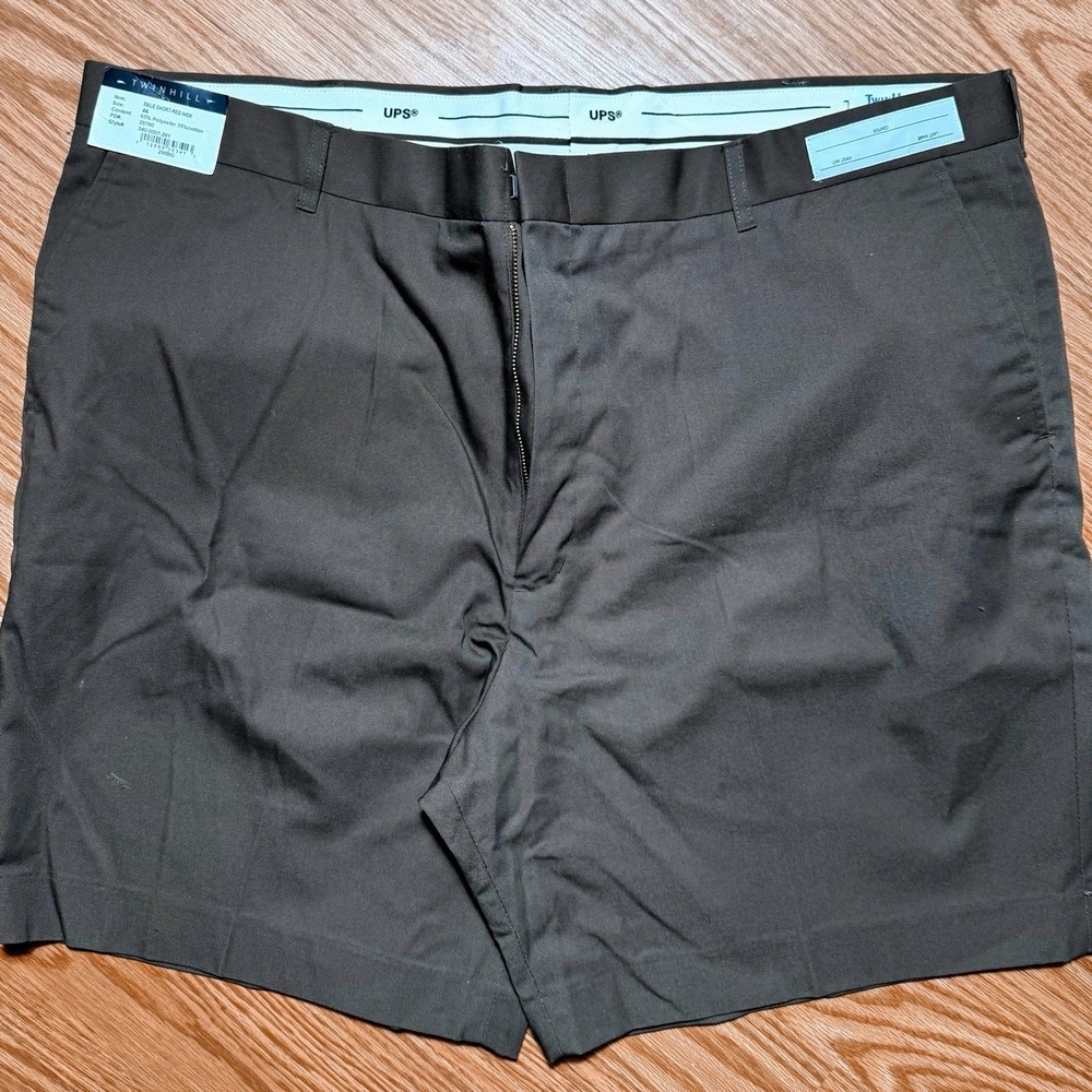 UPS United Parcel Service Men's Brown Workwear Shorts 46 Uniform Delivery Shorts